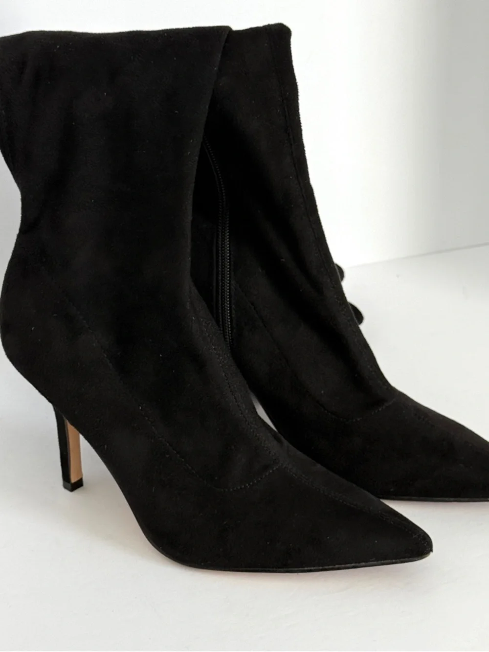 Marc Fisher Black Over-the-Knee Pointed-Toe Stiletto Boots Size 7.5M
